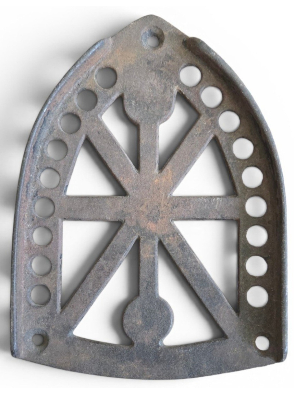 Antique JAS Smart Mfg. Co. Canada Sad Iron Trivet Cast Iron Stand